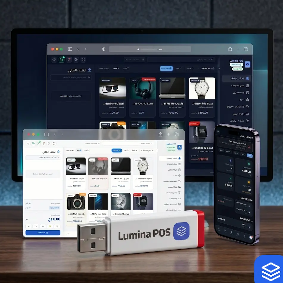 واجهة برنامج لومينا لنقاط البيع